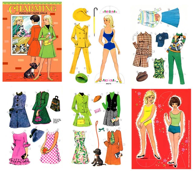 Charming" A late 60s restored paper doll book 2673 eBay
