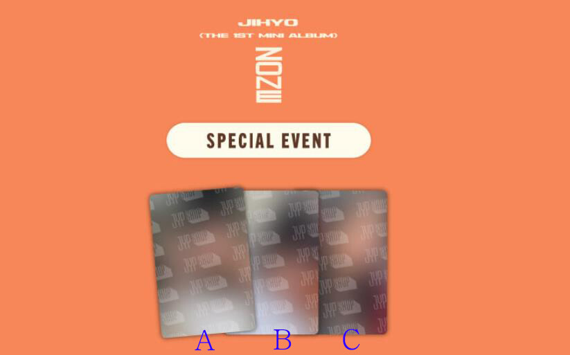 JIHYO TWICE 1ST MINI ALBUM ZONE K-POP OFFICIAL POB PHOTOCARD PHOTO