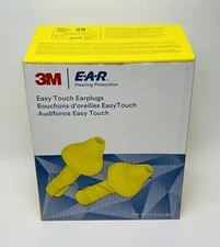 200 Pair 3M Easy Touch Uncorded Earplugs Easier to Insert — No Roll Down