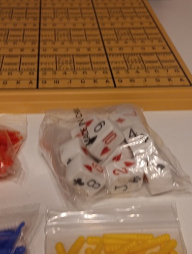 SELTENES HTF PEG POKER SPIEL RADSPIELE 1993 KOMPLETT TOP ZUSTAND WÜRFELSPIEL - Bild 3 von 3
