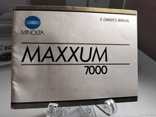 Minolta Maxxum 7000 Instruction Manual- English. Good condition