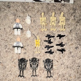 LEGO Star Wars Clone Trooper Lot (Phase 1) and Battle Droid Lot (With Commander)
