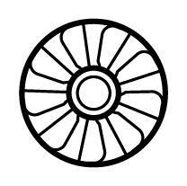 Fan Wheel, engine cooling NRF 49813