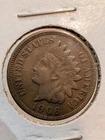 1906 Indian Head Cent 1c - Sharp Fine/Very Fine - Clear LIBERTY Full Detail