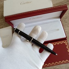Cartier Diabolo Ballpoint Pen Stylo Rollerball Vintage Like New Platinum Rare 