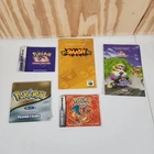 🔥 Nintendo Manual Lot Pokemon FireRed Gold TCG Smash Bros Mario Kart 64 No Game