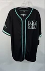 HI Finest Men's Hawaii Baseball Jersey Black Mint Green Embroidered NWT Sz XL
