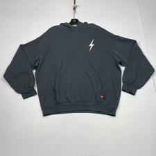 AVIATOR NATION Bolt Stitch Relaxed Hoodie Women's Size M Charcoal