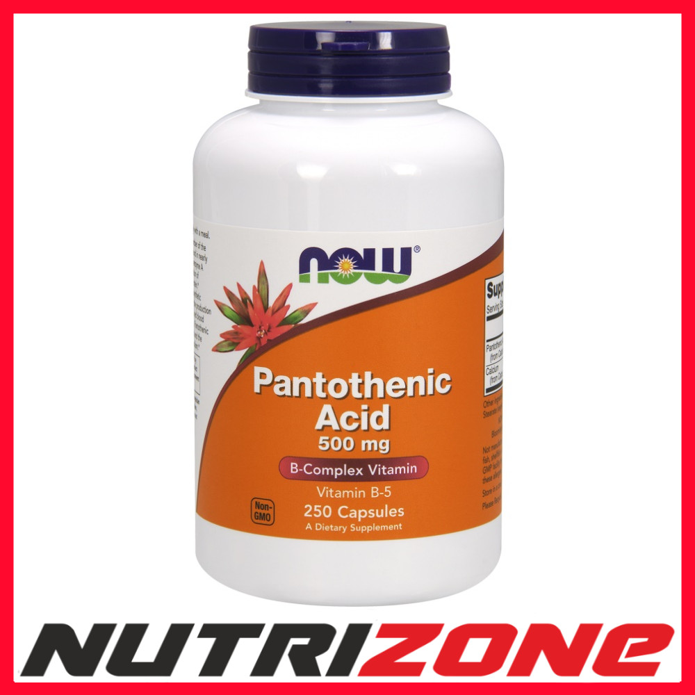 Now Foods Pantothenic Acid, 500Mg, 250 Caps - Image 2