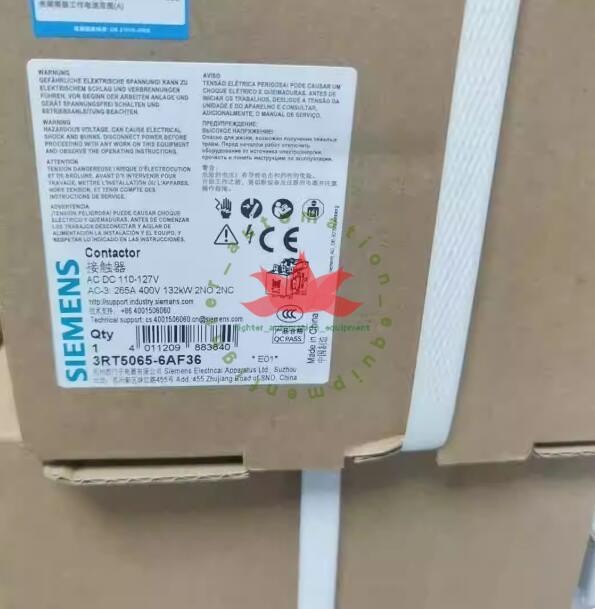 1PC NEW Siemens contactor 3RT5065-6AF36