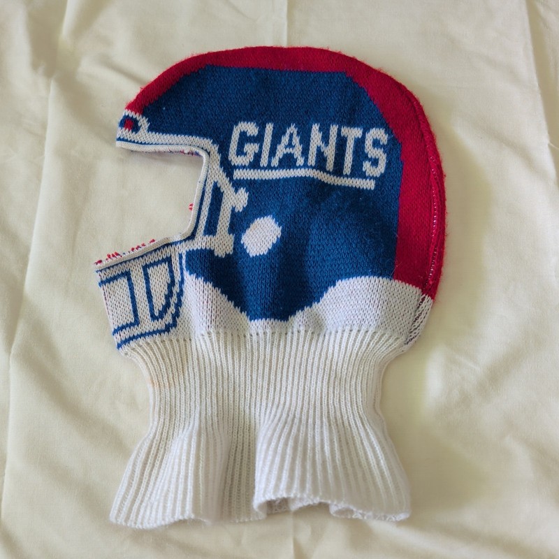 New York Giants Vintage 80s 90s Mens Beanie Winter hat cap Helmet Ski Mask New