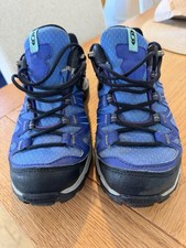 Women’s Salomon Goretex Waterproof Walking Shoes UK 3.5 EUR 36 Purple