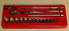 Snap-on 12 Drive Sae 17-pc General Service Socketratchet Set 317mspc Snap-on 12 Drive Sae 17-pc General Service Socketratchet Set 317mspc
