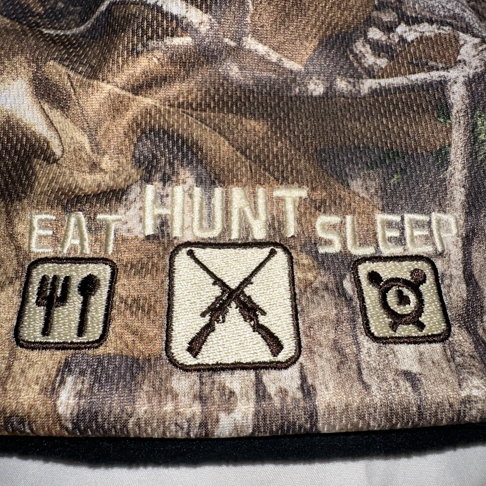 Realtree Xtra Camo Beanie Embroided Logo Eat Hunt Sleep Knit Lined New W Tags - Image 4 of 4