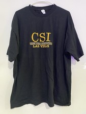 Vintage CSI Crime Scene Investigation Las Vegas Black T-Shirt 2XL