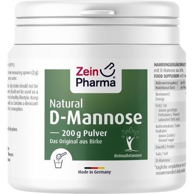 NATURAL D-Mannose aus Birke ZeinPharma Pulver, 200 g PZN 13905719