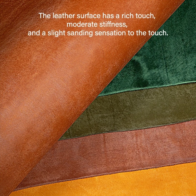 WUTA Vintage Fireworks effects Frosted Vegetable tanned Cowhide Leather 5 SQ FT - Image 4 of 4