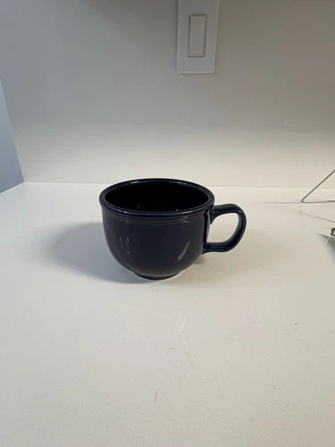 Fiesta Fiestaware 18 oz Jumbo Coffee Soup Mug Cobalt Blue HTF Homer Laughlin