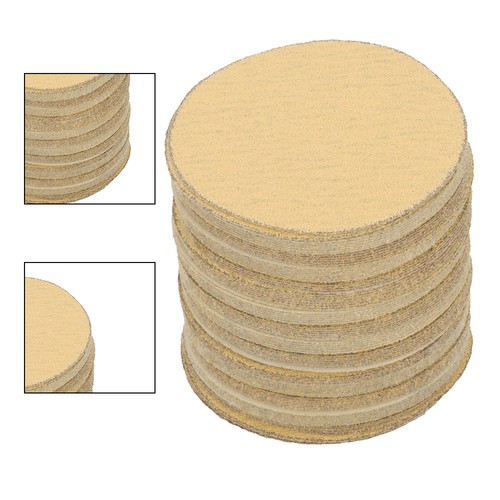 100 Pcs 5" 60Grit NO-Hole DiscsHook Loop Pads Sanding Disc Flocking High Quality - Picture 15 of 17