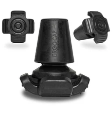 Ergocap® High Performance Crutch Rubber Tip - Rubber Replacement Foot Pad for...