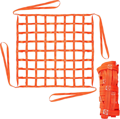 #ad Safety Lifting Net Straps 3.28#x27;x3.28#x27; Cargo Lifting Net Flat Nylon Sling Hoist $23.35