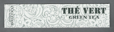 Werbekarte - Advertising Card - Tea Vert de l'Occitane beidseitig