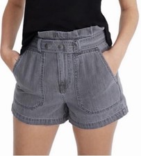 Women  s Madewell Gray Jean Shorts With Belt Size 26