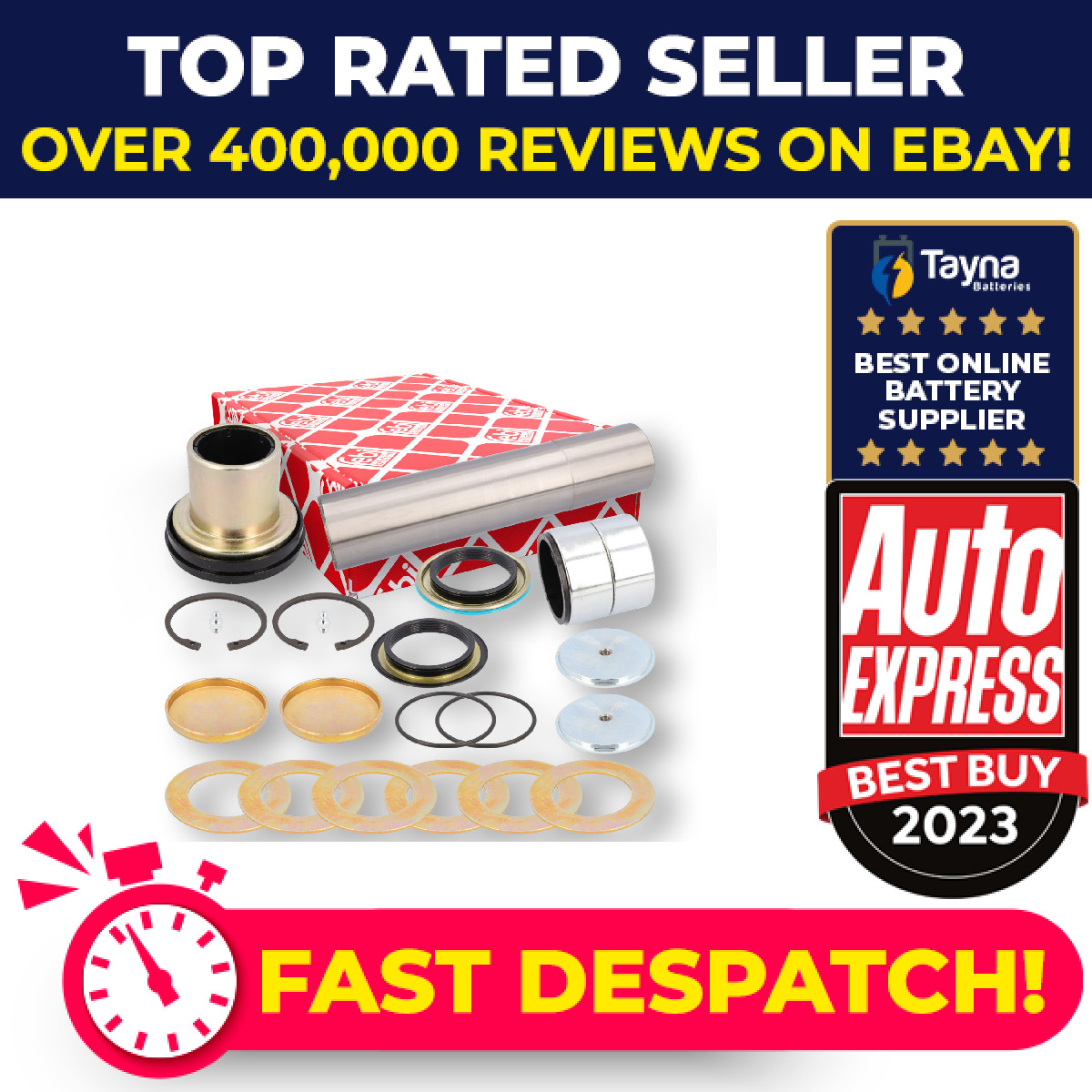 Kingpin Repair Kit 19000 Febi 81442056030 81442056037 Genuine Quality Guaranteed