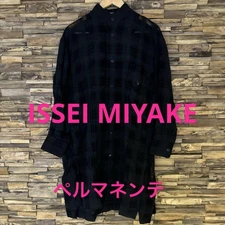 USED ISSEI MIYAKE PERMANENTE CHECK SHIRT VERYGOOD