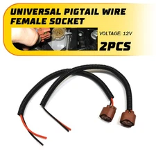 Fog Connector Socket Female U HB4 Extension Wire 9006 Two Harness Pigtail Light
