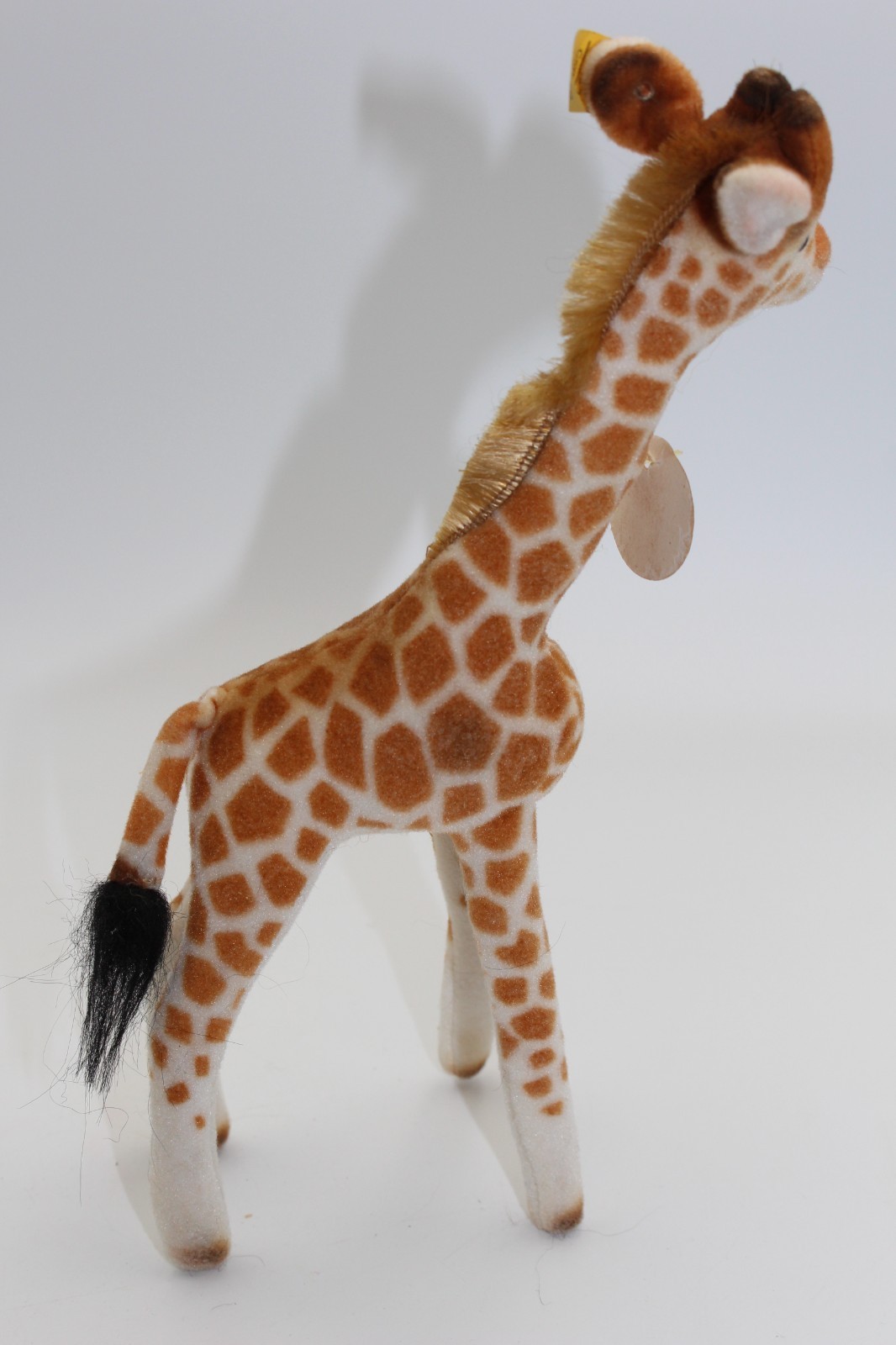 Steiff 11" Standing Bendy Giraffe with Ear Button and Tag 0755/28