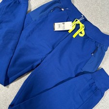 FIGS Boston Slim Tall Jogger Scrub Pants Womens XS Tall Electric Blue NWT