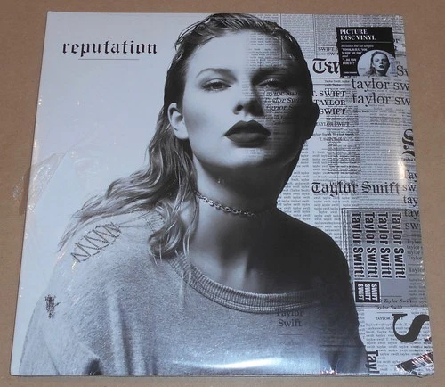 Taylor Swift Reputation Vinyl Picture Disc 2-LP Ed Sheeran DAMAGED JACKET Sealed