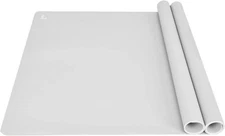 Thick Silicone Counter Mat Large Set of 2, Heat Resistant Pad for Kitchen Table/