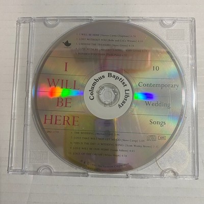 I Will Be Here CD 1990 Contemporary Wedding Songs Sparrow Music