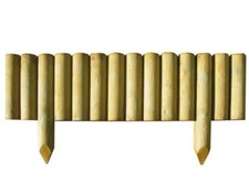 STACCIONATA BORDURA RECINZIONE GIARDINO RECINTO LEGNO CM 100X30 (28645)