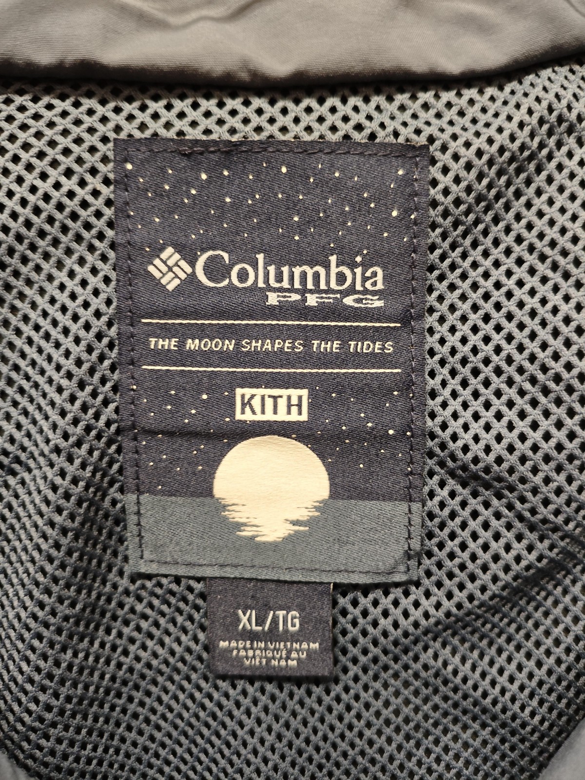 Columbia Kith PFG Jacket Mens XL Blue Black Fishing Utility Zip Pockets RARE!! image 6