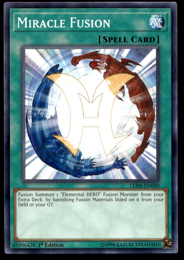Miracle Fusion - LED6-EN020 - 1st Edition YuGiOh | Buy 3 Get 5 Free