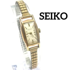 Seiko Solar Women's Watch 17J 14K GF Gold Tone Used From Japan