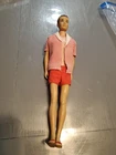 Barbie:  VINTAGE Brunette STRAIGHT LEG KEN Doll No Box! With Outfit Sandals