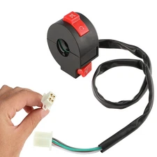 Handlebar Mount Motorbike ON Off Start Kill Switch 7/8" 22mm 4 Wires For 110cc