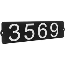 House Numbers for Outside, Metal Address Numbers for House, Waterproof, Horiz...