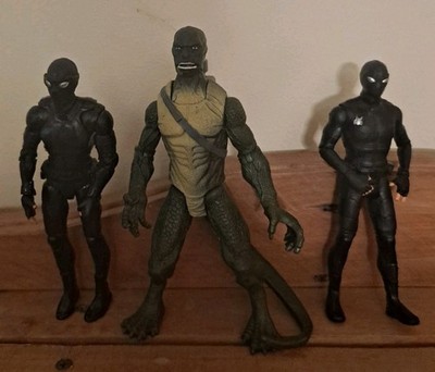 Marvel Legends The Lizard Spider Man Stealth Spiderman Night Monkey Lot of 3