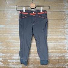 Ariat Heritage Breeches Gray Riding Schooling Equestrian Girls 7