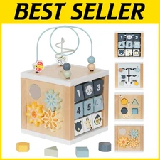 Multifunctional 6-in-1 Montessori Activity Cube