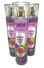 BATH AND BODY WORKS BROWN SUGAR FIG BODY MIST 8 FL OZ 3 PIECES