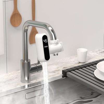 Fudeer Compact Elektrischer Durchlauferhitzer Durchlauferhitzer Warmwasser kompatibel