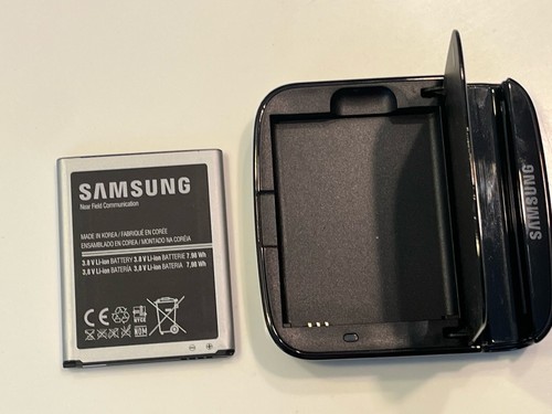 Used OFFICIAL Samsung EBH-1G6MLA Galaxy S3 III BLACK Phone Charger+Stand+Battery - 第 1/5 張圖片
