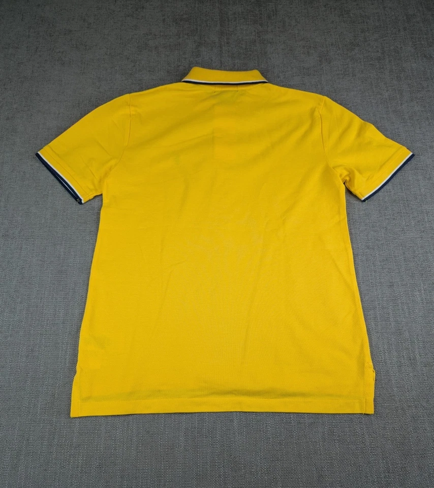 NUEVO CON ETIQUETAS Polo Ralph Lauren Polo Niño Niño L 14/16 Amarillo Algodón Malla Clásico Poni Foto 3 de 4