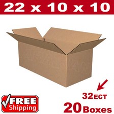 20 - 22x10x10 Cardboard Boxes Mailing Packing Shipping Box Corrugated Carton